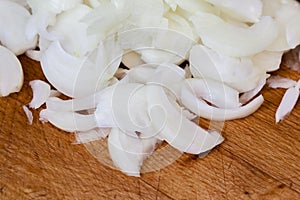 Sliced onions