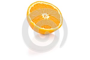 Sliced orange isolated