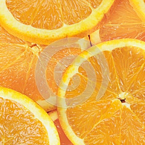 Sliced oranges