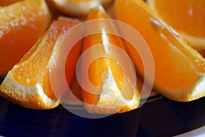 Sliced oranges