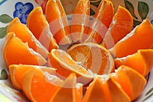 Sliced oranges