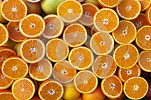 Sliced oranges