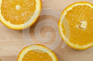 Sliced oranges