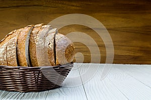 A Sliced Pain De Campagne Au Levain.