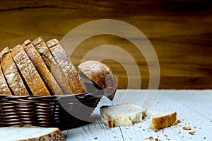 A Sliced Pain De Campagne Au Levain.