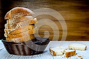 A Sliced Pain De Campagne Au Levain.