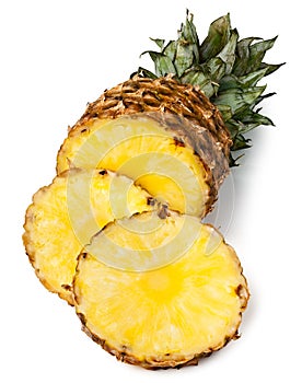 Sliced pineapple