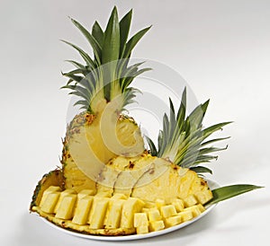 Sliced pineapple