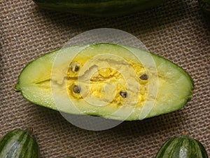 Sliced Pointed gourd