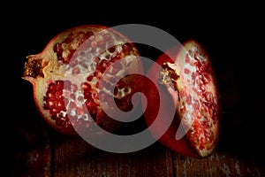 Sliced Pomegranate