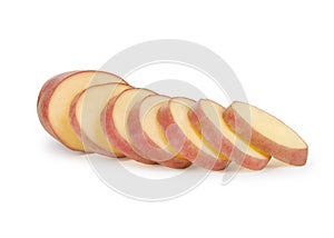 Sliced potatoes