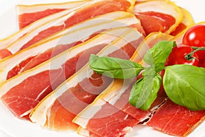 Sliced Prosciutto crudo