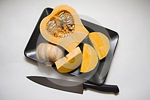 Sliced pumpkin