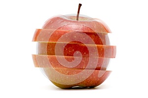 Sliced Red Apple