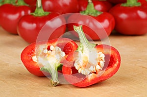 Sliced, red chili pepper