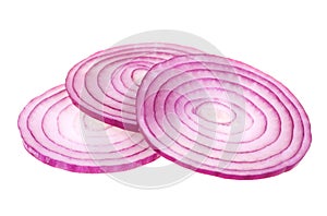 Sliced red onion