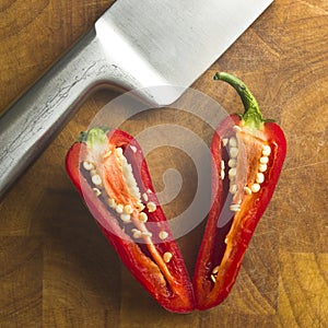 Sliced Red pepper