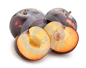 sliced red plum