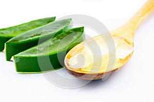 Sliced ripe Aloe Vera photo