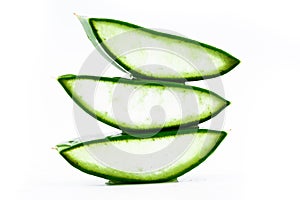 Sliced ripe Aloe Vera photo