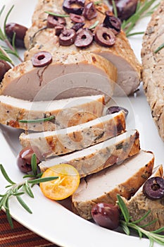 Sliced Roast Pork Tenderloin