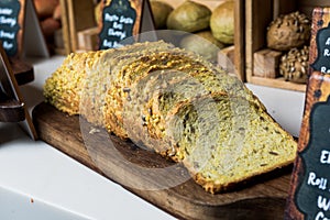 Sliced Roll Bread with corn