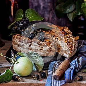 Sliced Rustic Apple Pie
