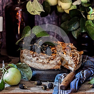 Sliced Rustic Apple Pie