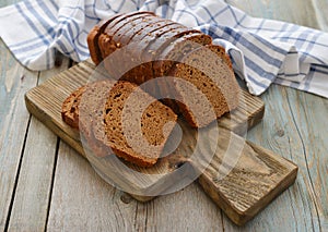 Sliced rye bread