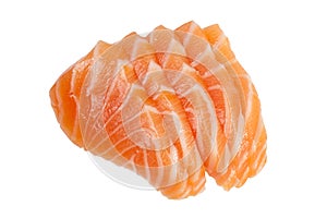 Sliced salmon