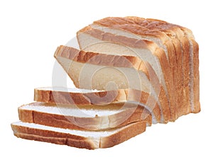 Sliced sandwich bread isolated