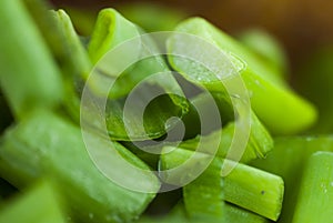 Sliced scallions