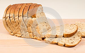 Sliced Seeded Brown Bread Loaf