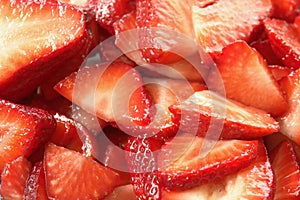 Sliced Strawberries Fruit