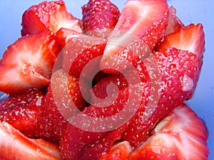 Sliced strawberry