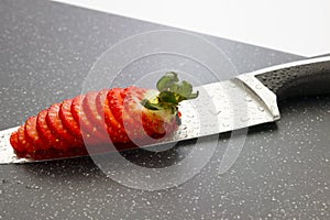 Sliced strawberry