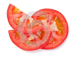 Sliced Tomato Isolated On White Background