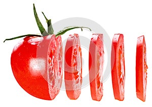 Sliced tomato photo