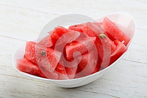 Sliced watermelon