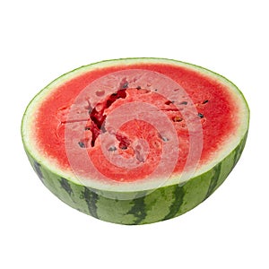 Sliced of watermelon isolated over white background