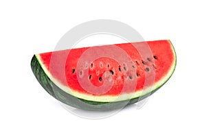 sliced watermelon isolated on white