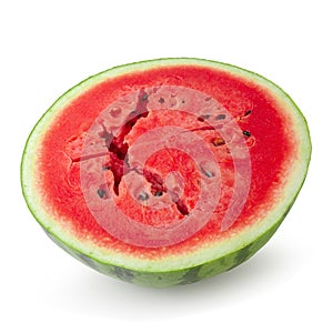 Sliced of watermelon isolated over white background