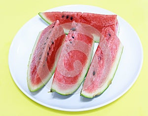 Sliced watermelon