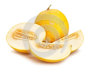 Sliced yellow melon