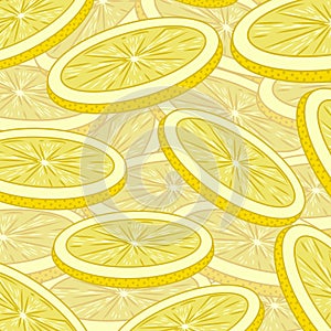 Sliced â€‹â€‹Lemon. Texture.