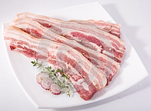 Sliced â€‹â€‹meat pork