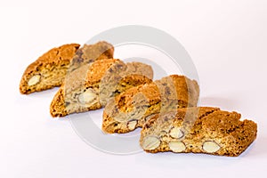 Slices of almond bisquits