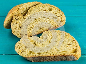 Slices of Baked Corn Bread