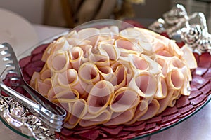 Slices of baloney photo