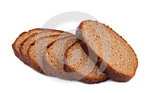 Slices of brown bread.